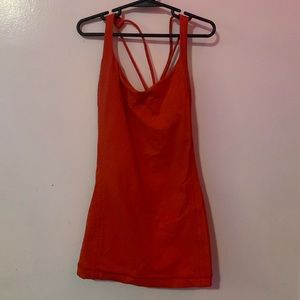 Lululemon flow tank top, strappy back.
